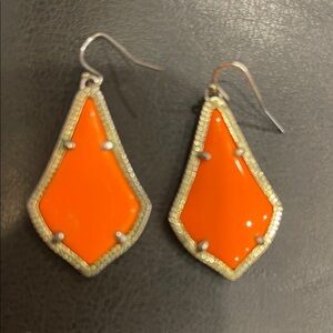 Kendra Scott Vibrant Orange Drop Earrings